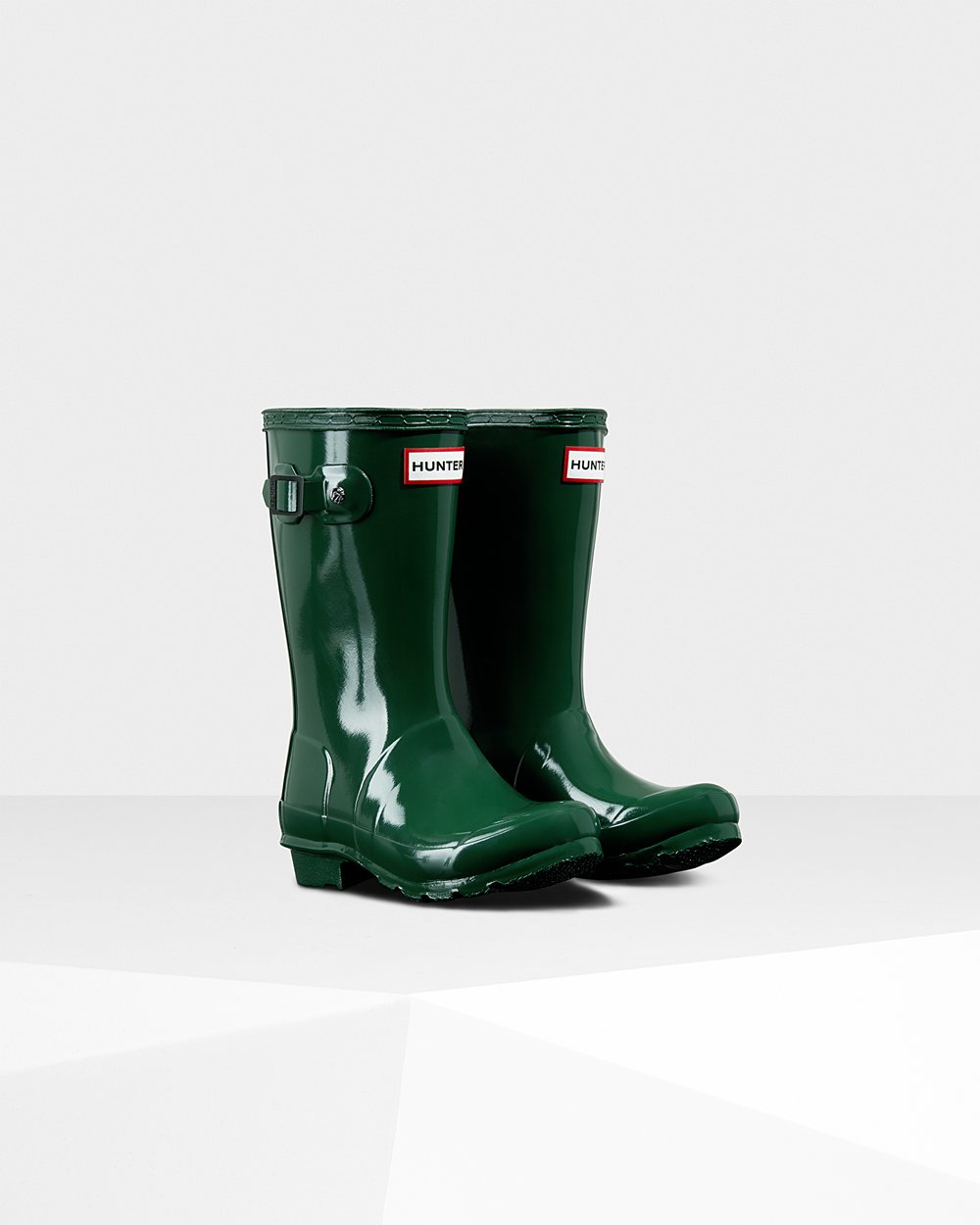 Hunter Niños Original Big Gloss - Botas de Lluvia Verde - 278-CBWPQO